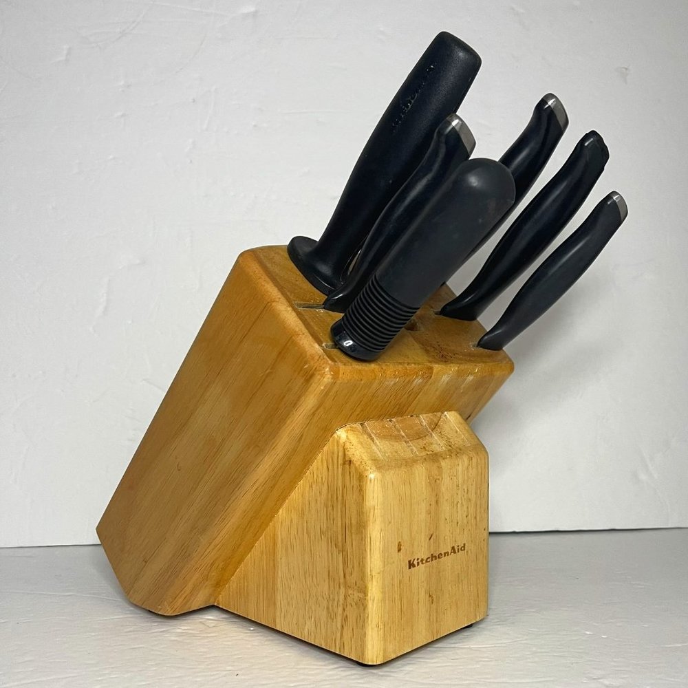 KitchenAid Knives and Block Set, Pre-owned (great condition)